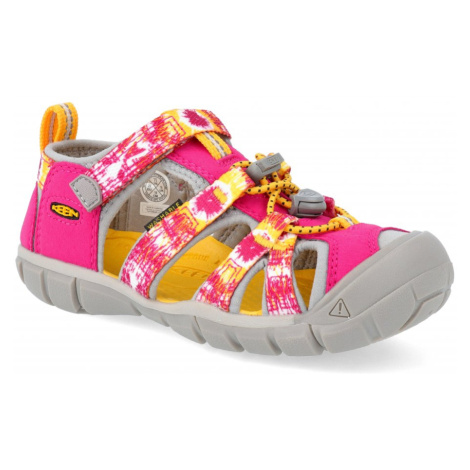 Sportovní sandálky Keen - Seacamp II CNX K multi/keen yellow růžové vegan