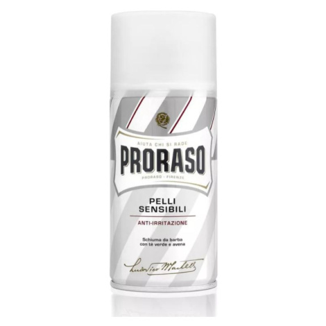 Proraso Cestovní pěna na holení pro citlivou pokožku White Zelený čaj (Shaving Foam) 50 ml