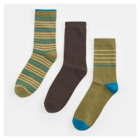 Sinsay - Sada 3 párů ponožek s vysokým podílem bavlny - Vícebarevná