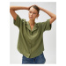 Koton Linen Shirt Short Sleeve Classic Collar