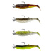 Savage Gear Gumová Nástraha Cannibal Shad Clearwater Mix Set 4ks - 6,8cm / 3g+5g