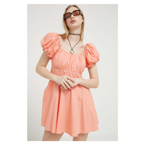 Šaty Abercrombie & Fitch oranžová barva, mini