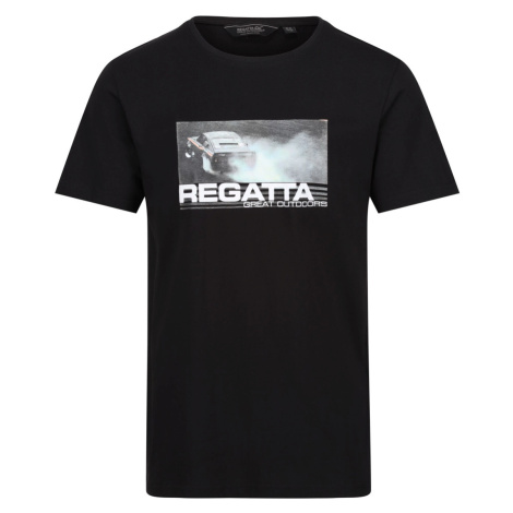 Pánské bavlněné tričko Regatta CLINE VII černá