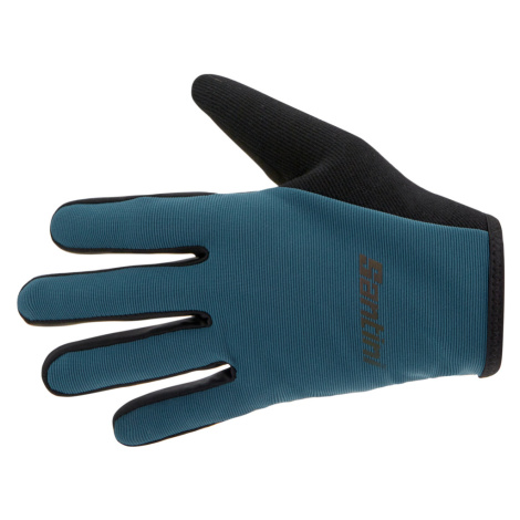 SANTINI Cyklistické rukavice dlouhoprsté - MTB - modrá