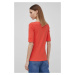 Tričko Lauren Ralph Lauren dámský, oranžová barva