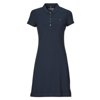 Tommy Hilfiger HERITAGE SLIM POLO DRESS Tmavě modrá