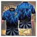 Unisex tričko polo Darts s potiskem 3D pro šipkaře CS3340