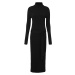 Bonprix BODYFLIRT úpletové šaty s páskem Barva: Černá, Mezinárodní