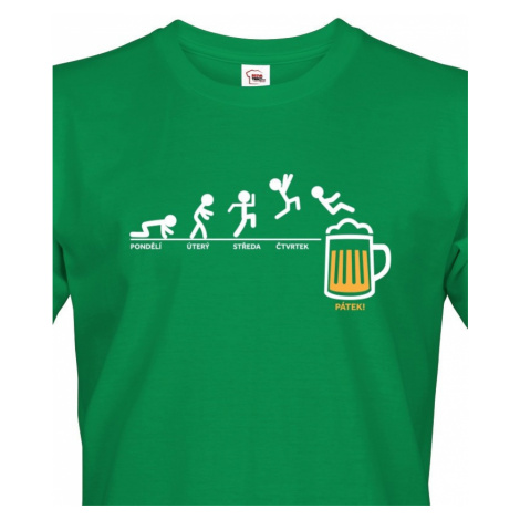 Pánské tričko s motivem Pondělí - pátek - pivo - ideální dárek pro pivaře BezvaTriko