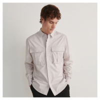 Reserved - Košile regular fit s vysokým podílem bavlny - Růžová