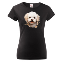 Dámské tričko Bišon- tričko pro milovníky psů