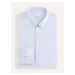 Světle modrá pánská košile Celio Masantal1