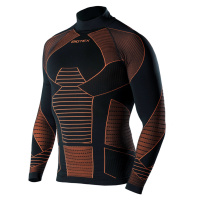BIOTEX Cyklistické triko s dlouhým rukávem - ICEBREAK - oranžová/černá
