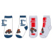 Chlapecké ponožky - Plamínek a čtyřkoláci 5234114, bílá / šedá