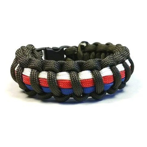 Cordell Paracord náramek Solomon TRIKOLORA XL ( 20 - 21 cm )