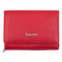 SEGALI Dámská kožená peněženka SG-27106 B Červená