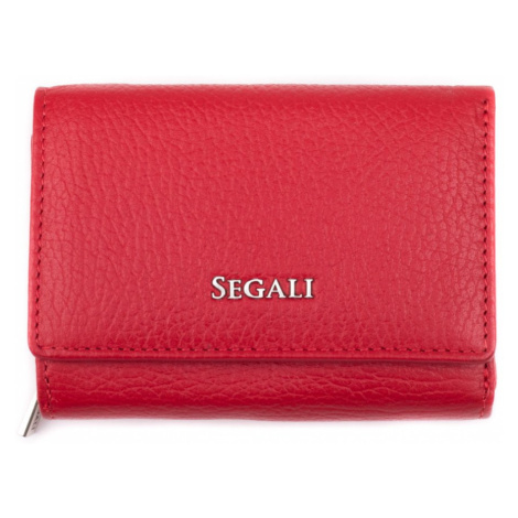 SEGALI Dámská kožená peněženka SG-27106 B Červená