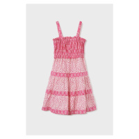 Dívčí šaty Mayoral růžová barva, midi