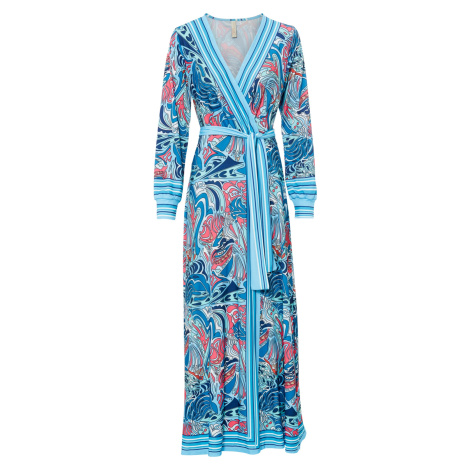 Bonprix BODYFLIRT žerzejové šaty se vzorem Barva: Modrá, Mezinárodní
