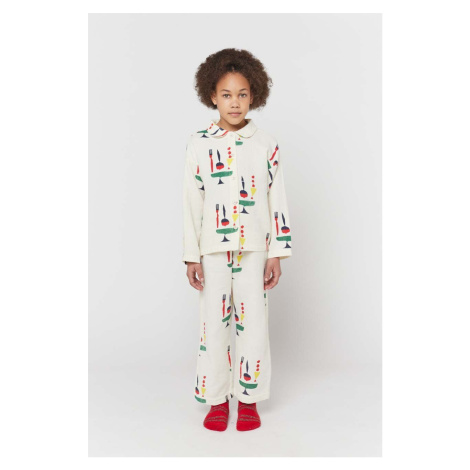 Dětské bavlněné pyžamo Bobo Choses béžová barva