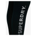 Černé dámské sportovní legíny s nápisem Superdry