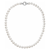 Evolution Group Perlový náhrdelník z pravých říčních perel bílý 22030.1