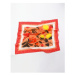 Šátek s potiskem ovoce 100 x 100 cm, vyrobeno ve Francii