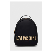 Batoh Love Moschino dámský, černá barva, malý, hladký