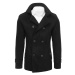 Pánský černý kabát model 19183787 - Dstreet