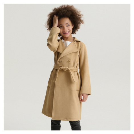 Béžové dívčí kabáty