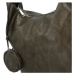Dámská koženková taška v oblíbeném lodičkovém provedení Eliana, vojenská zelená
