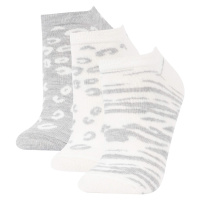 DEFACTO Dámské 3 páry bavlněných kotníkových ponožek