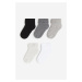 H & M - Protiskluzové ponožky z froté 5 párů - černá