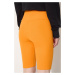 Kraťasy adidas Originals Adicolor HF7483 dámské, oranžová barva, s aplikací, high waist, HF7483-