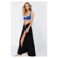 Trendyol Black Maxi Knitted Cut Out/Window Pareo
