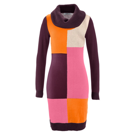 BONPRIX pletené šaty Barva: Fialová, Mezinárodní