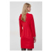 Šaty z vlněné směsi Marella červená barva, mini