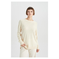 DEFACTO Relax Fit Crew Neck Basic Knitwear Sweater