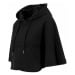 Urban Classics Ladies Cropped Hooded Poncho black