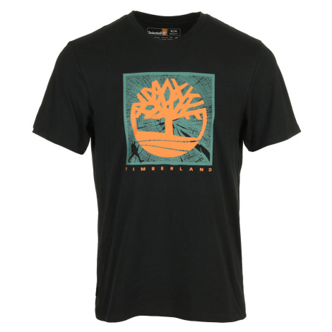 Timberland Tree Logo Short Sleeve Černá