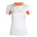 Dámské kompresní běžecké tričko Newline Vent Stretch Tee bílo-oranžová