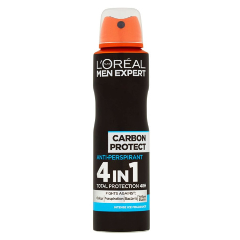 Loréal Paris Men Expert Carbon Protect 4v1 pánský antiperspirant sprej 150 ml