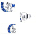 GRACE Silver Jewellery Stříbrné náušnice Zinda - měsíční víla, zirkon, stříbro 925/1000 E-BSE376