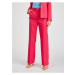 Orsay Tmavě růžové dámské flared fit kalhoty - Dámské