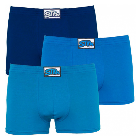 3PACK pánské boxerky Styx klasická guma modré (Q9676869)