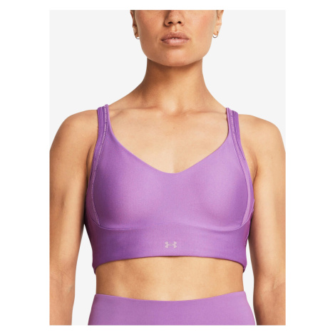 Tmavě růžová dámská sportovní podprsenka Under Armour UA Infinity Low 2.0Strap Bra