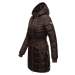 Dámský zimní prošívaný kabát Alpenveilchen Navahoo - CHOCOLATE
