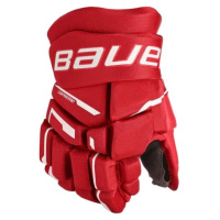 Bauer SUPREME M3 GLOVE-SR Hokejové rukavice, červená, velikost