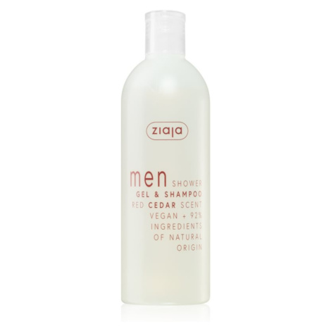 Ziaja Men šampon a sprchový gel 2 v 1 Red Cedar 400 ml