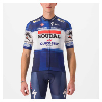 CASTELLI Cyklistický dres s krátkým rukávem - SOUDAL QUICK-STEP 23 - bílá/modrá